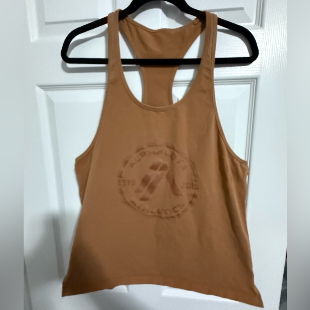 Alphalete Dynasty Stringer Tan Tank Top